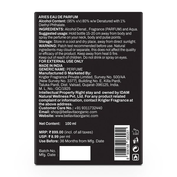 Aries Perfume - 100ml - Image 9