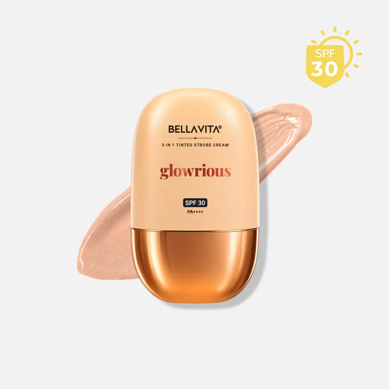 Bellavita Glowrious 3-in-1 Tinted Strobe Cream with SPF 30 PA++++ | 30 ml