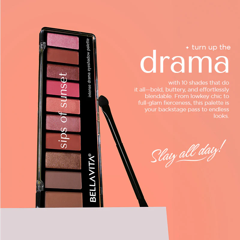 Intense Drama - 10-in-1 Eyeshadow Palette - 10g - Image 6