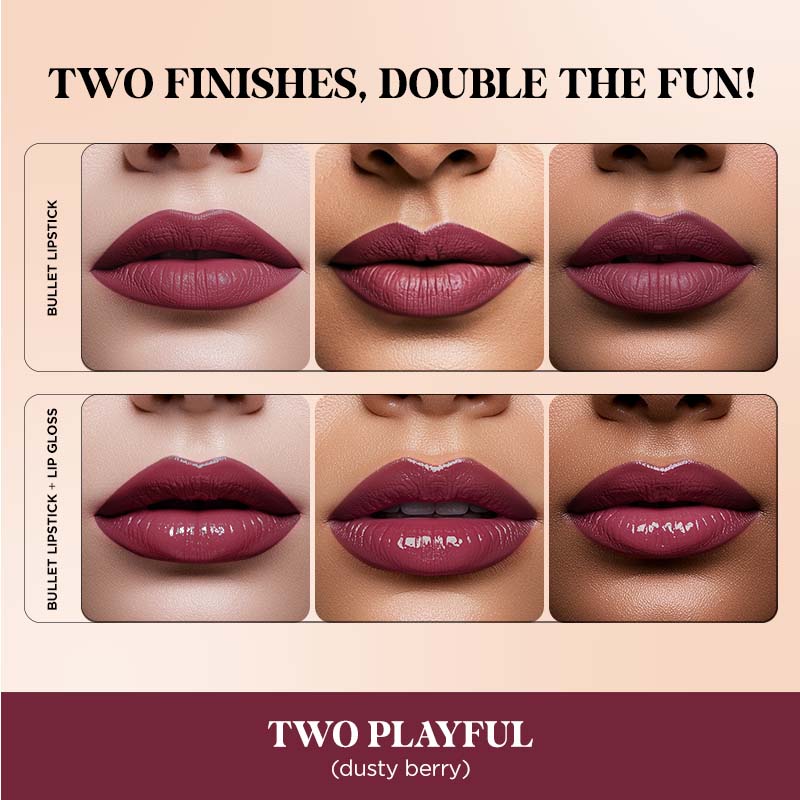 Two Good! 2 in 1 Bullet Lipstick & Lip Gloss Duo - Image 48